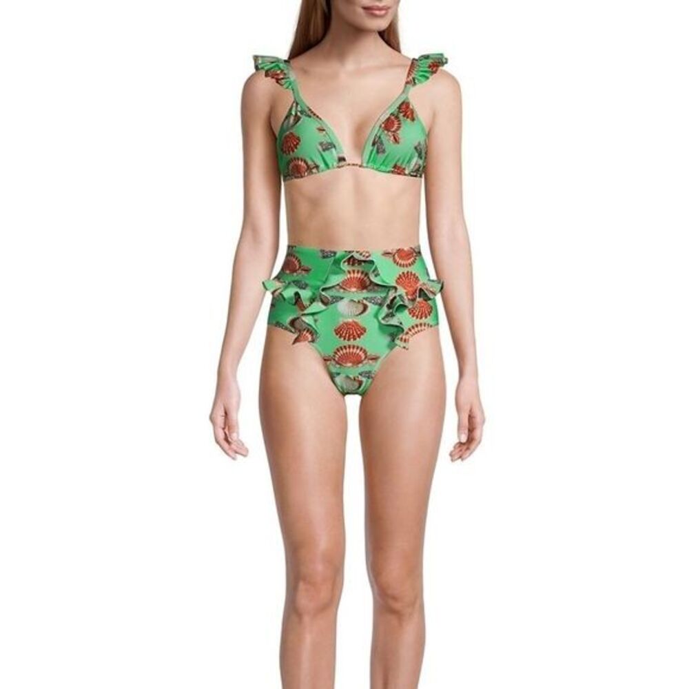 PatBO Seashell Ruffle Bikini